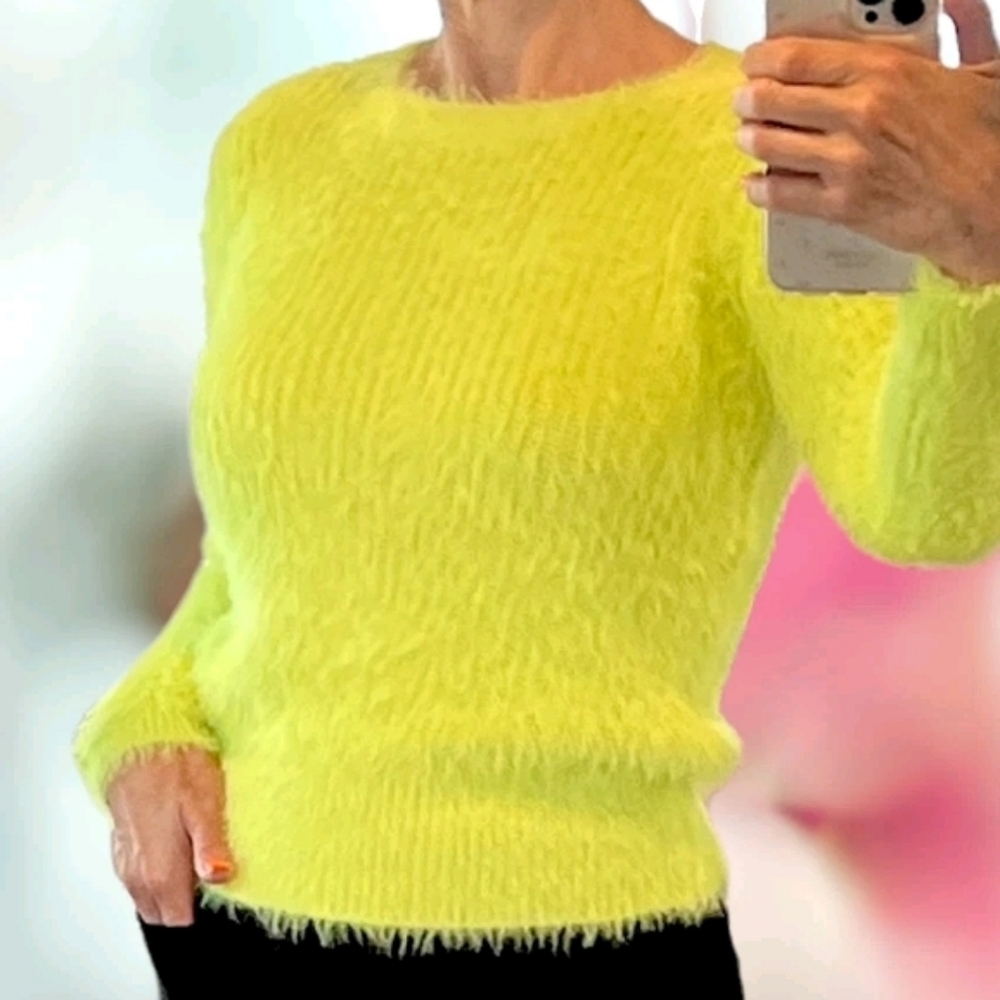 Zara Vibrant Lime Sweater